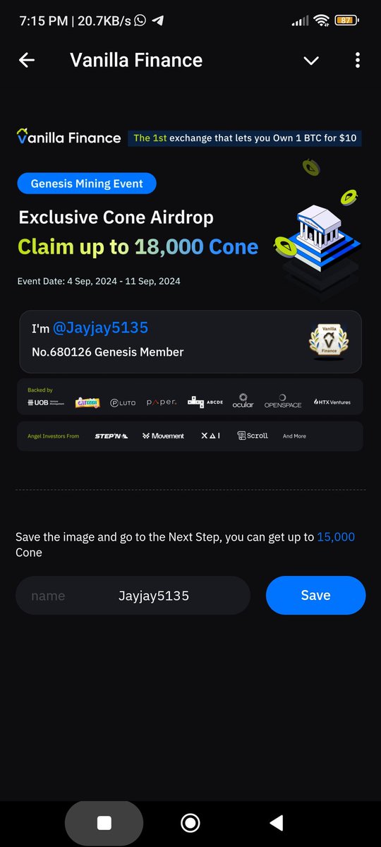 exchange_j29677's tweet photo. Join Vanilla Finance https://t.co/7QpCkIOFgE
