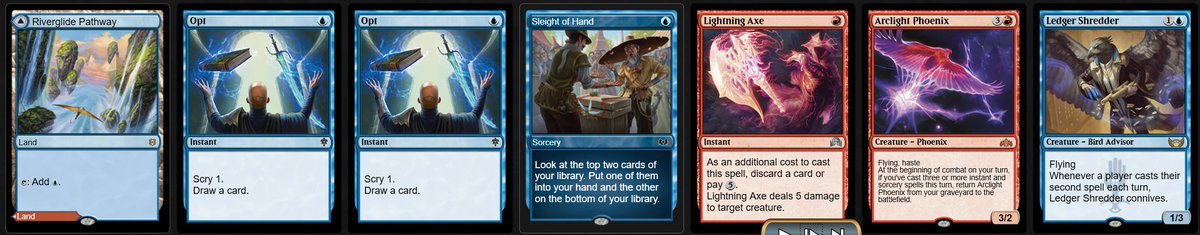 MtgDecisions's tweet photo. would you mull this 7 postboard vs RB Sell-Sword keeping 7? List and hand attached. https://t.co/tUuOdupepy