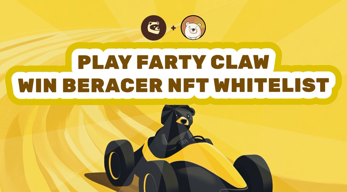 Farty Bera (@fartybera) on Twitter photo 💥 Want a chance to snag the exclusive Bera Brand Brix Pass? 🐻
Join to enter the Whitelist
1️⃣ Play Farty Claw: t.me/fartyberabot/f…
2️⃣ Reply with a screenshot & berachain wallet address
3️⃣ Like & RT
4️⃣Follow <a href="/fartybera/">Farty Bera</a> & <a href="/beracer_org/">Mark Socrates</a>
🏆 20 winners, event ends in 24 hours! 💥 Want a chance to snag the exclusive Bera Brand Brix Pass? 🐻
Join to enter the Whitelist
1️⃣ Play Farty Claw: t.me/fartyberabot/f…
2️⃣ Reply with a screenshot & berachain wallet address
3️⃣ Like & RT
4️⃣Follow <a href="/fartybera/">Farty Bera</a> & <a href="/beracer_org/">Mark Socrates</a>
🏆 20 winners, event ends in 24 hours!