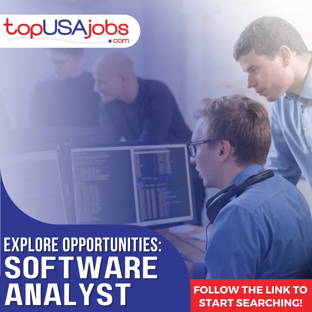 topusajobs's tweet image. Find your next #SoftwareAnalyst job or explore many other opportunities here with TopUSAJobs: ow.ly/CVPw50TjleT
#softwarejobs #coding #jobseekers #techjobs
