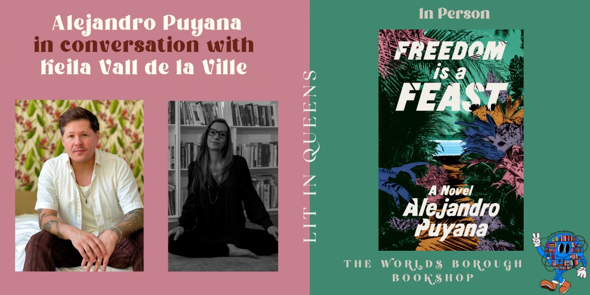 Keila Vall de la Ville (@keilavall) on Twitter photo Pronto con <a href="/Puyana/">Alejandro Puyana🇻🇪</a> y su @FreedomIsAFeast. Qué momento para esta conversación indisociable de la lucha democrática en Vzla.
I am very pleased to present Alejandro Puyana's novel on September 19th #theworldsboroughbookshop.
We hope you can join us!
theworldsboroughbookshop.com/event/alejandr… Pronto con <a href="/Puyana/">Alejandro Puyana🇻🇪</a> y su @FreedomIsAFeast. Qué momento para esta conversación indisociable de la lucha democrática en Vzla.
I am very pleased to present Alejandro Puyana's novel on September 19th #theworldsboroughbookshop.
We hope you can join us!
theworldsboroughbookshop.com/event/alejandr…