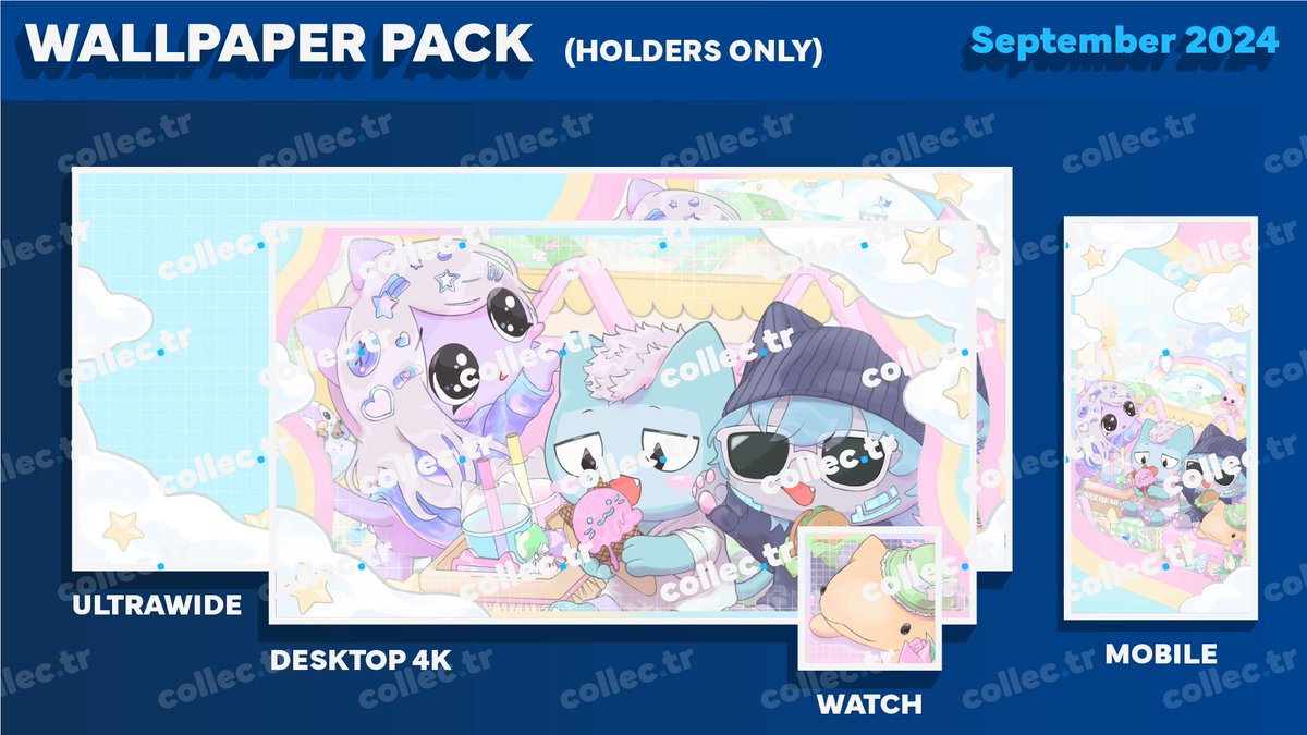 The September edition featuring <a href="/tubbycatsnft/">tubby cats</a> includes adorable handmade wallpapers by <a href="/tani_fancy/">🎀</a> ! 🎀

Tubbify your favorite devices! Our wallpapers include mobile, desktop, ultrawide, and smartwatch versions. 🖼️
