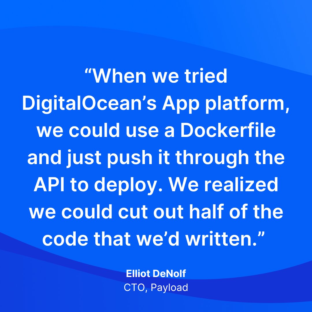 digitalocean's tweet image. Looking to save its #devteam time while supporting its growing business, @Payloadcms turned to DigitalOcean for support. Get inspired by their story: 
do.co/47odkpo