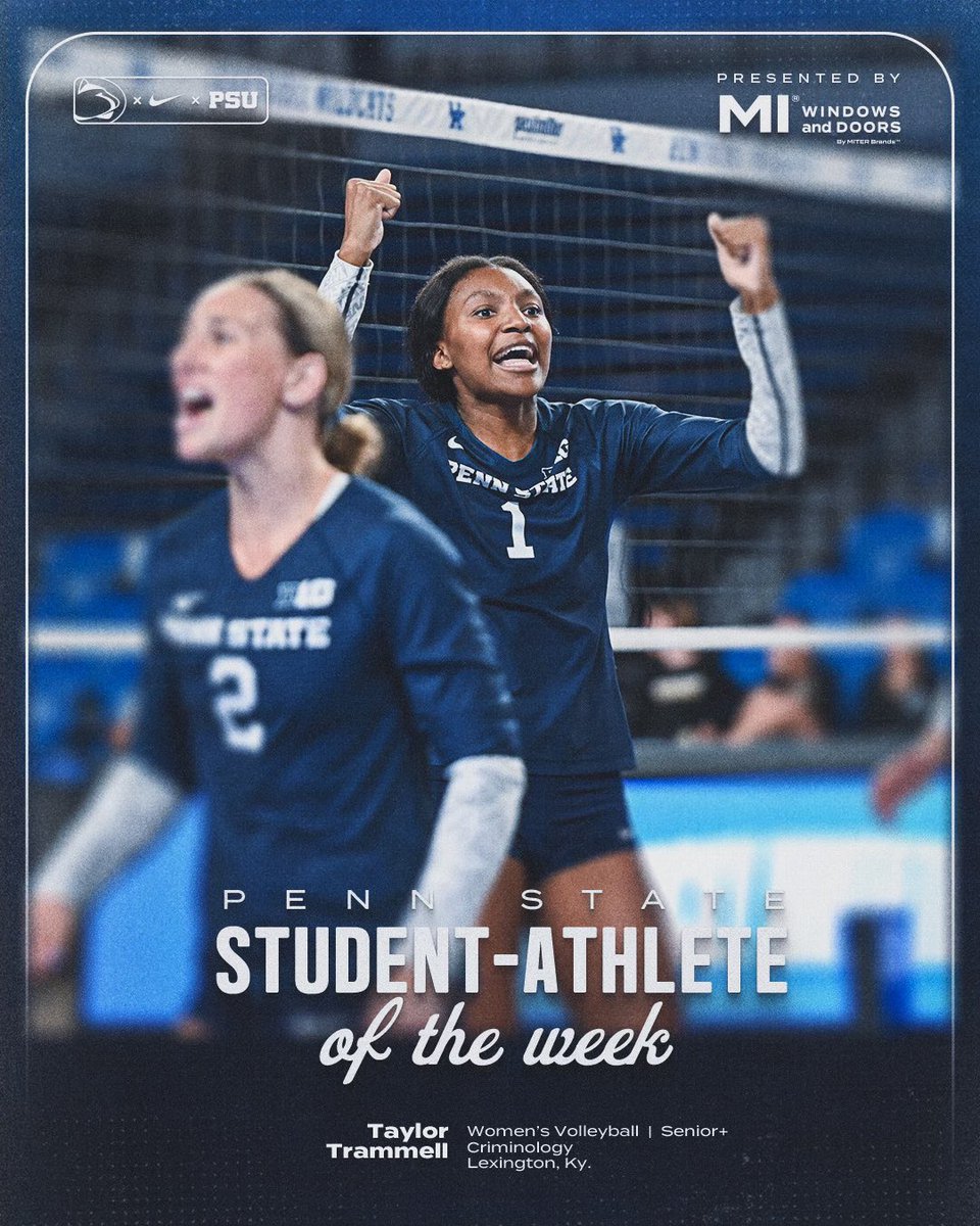 Congratulations to the student-athletes of the week! 📚

🏈 Tyler Warren posted a career-high 146 yards on a career-best eight receptions in the <a href="/pennstatefball/">Penn State Football</a> 34-27 victory over Bowling Green on Saturday. Warren’s 146 receiving yards are a Penn State tight end record in a game,