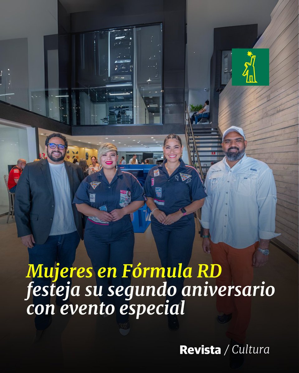 🗿 |#CulturaDL| Las Mujeres en Fórmula RD, Yara González y Lily López, celebran dos años hablando de Fórmula 1, con un evento especial para el público aficionado de este deporte

🔗ow.ly/hEjp50Tjklp

#DiarioLibre #MujeresEnFórmula #Aniversario #Fórmula1