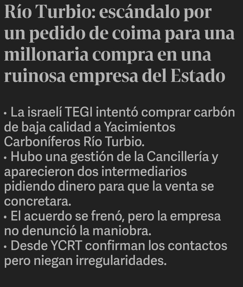 AlvarodLamadrid's tweet photo. En el gobierno de Alberto se hicieron famosos los brokers de los seguros ahora tenemos "los brokers" de la merluza negra y del carbón, todos coimeros que invocando al gobierno quieren plata fácil cobrando "peajes" para aceitar negocios. Métodos K al palo. https://t.co/9YNl9ymuA0 https://t.co/Nm9zCb1oIp