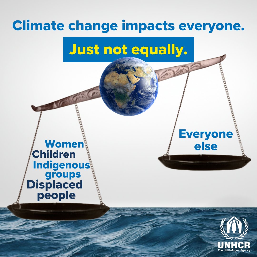 The climate crisis is on every continent and people forced to flee are on its frontlines.