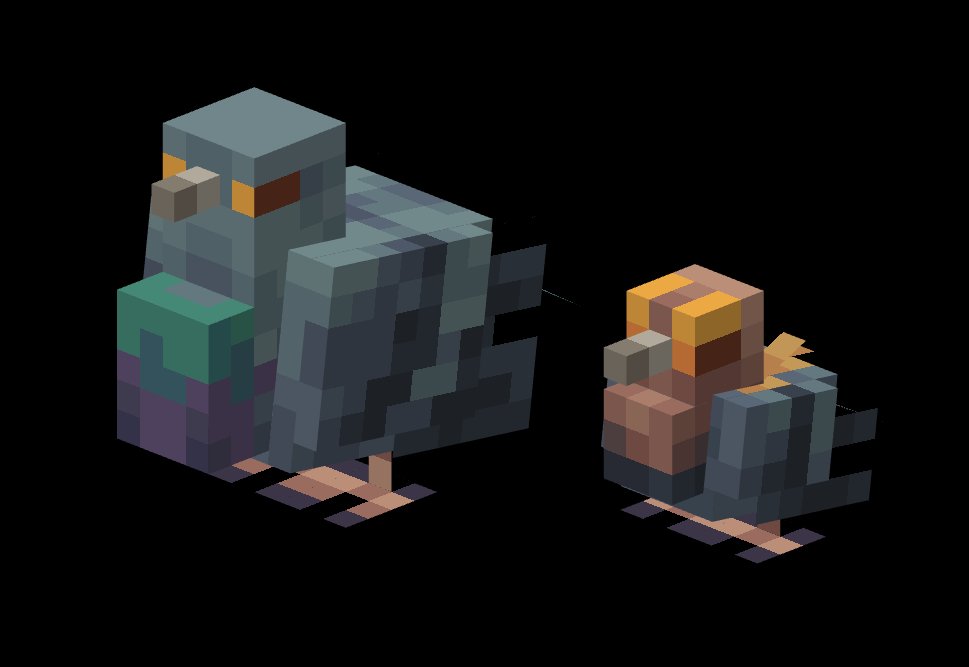 ChickensMod's tweet photo. Hideous creature

#minecraftmodding #minecraftmods #pigeons #birds #wildlife #Blockbench https://t.co/NSNPDmhuOM