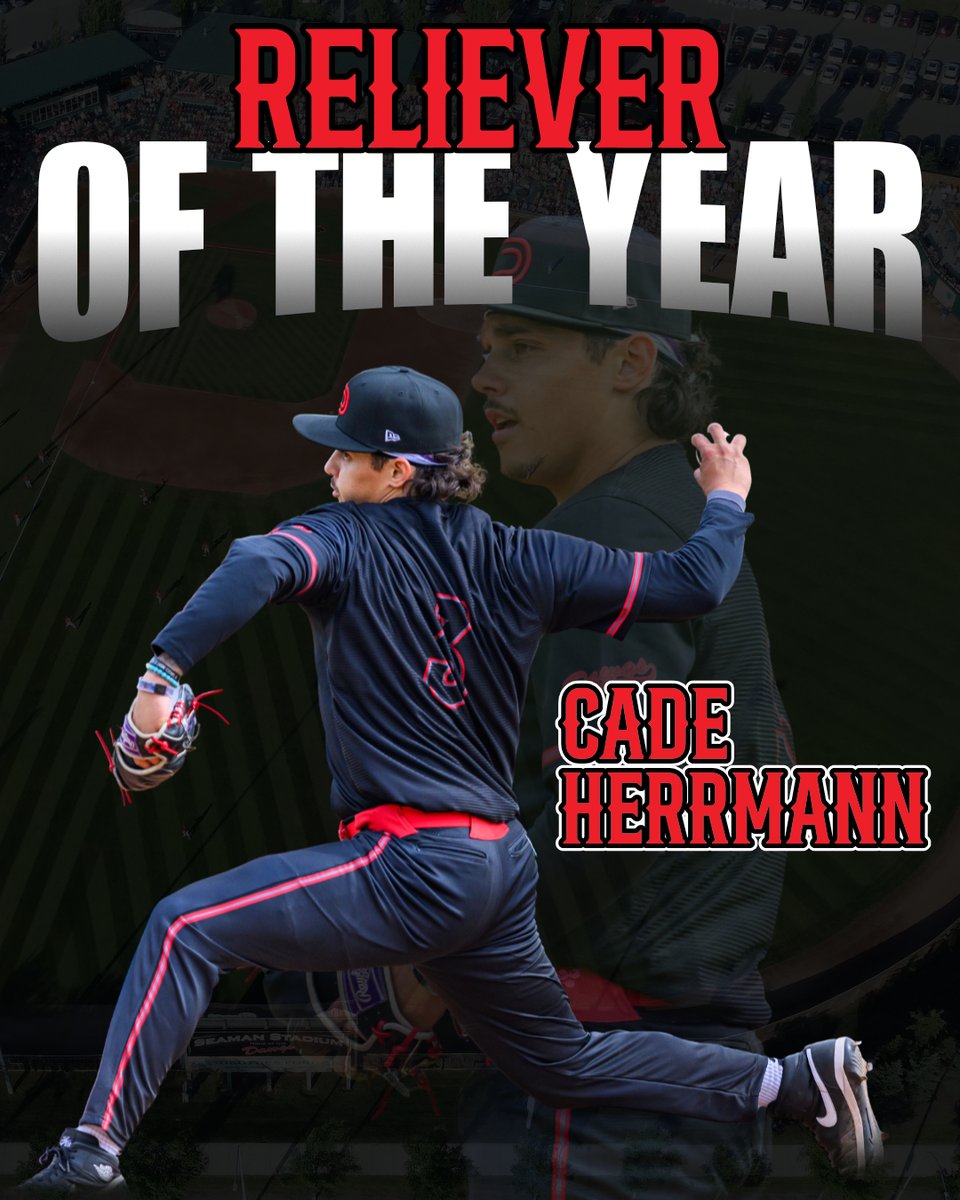 Congratulations to Cade Herrmann on winning Dawgs Reliever of the Year in 2024! Cade was steady in the bullpen all year long once again, pitching in just about every big game! 

#dawgs #baseball #okotoks #wcbl #awards #winner #reliever #livebreathedawgs #3peatcomplete