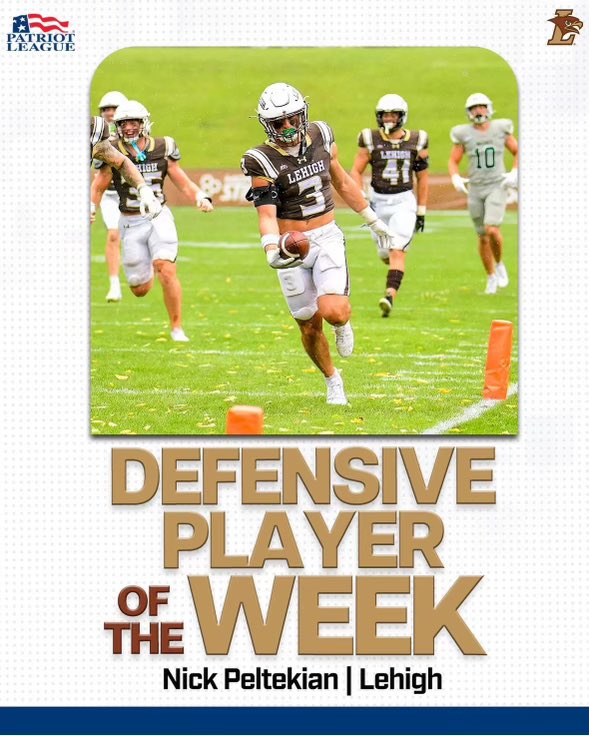 MHS class of 2021 <a href="/NickPeltekian/">Nick Peltekian</a> 
Keep having fun being  that playmaker!!
Proud of you! 
<a href="/mahwahschools/">Mahwah Public Schools</a> <a href="/MahwahFootball/">Mahwah Football</a> <a href="/MahwahHS/">Mahwah High School</a> <a href="/PatriotLeague/">Patriot League</a> <a href="/LehighFootball/">Lehigh Football</a>