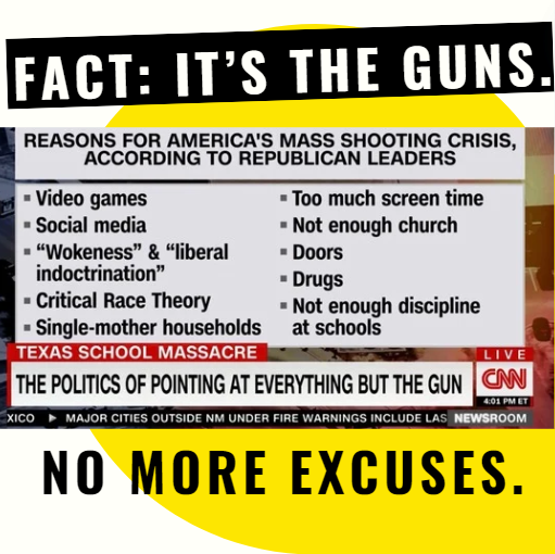 DemsAbroadFR's tweet photo. JD Vance calls school shootings "a fact of life."
Tr*mp says "we have to get over it.”
Democrats know: #ItsTheGuns.
If we give #HarrisWalz the House and Senate, they'll enact:
🟧 an #AssaultWeaponsBan
🟧 a red flag law
🟧 #UniversalBackgroundChecks
#GunSafety #GunViolence https://t.co/OZhwvTA5pL