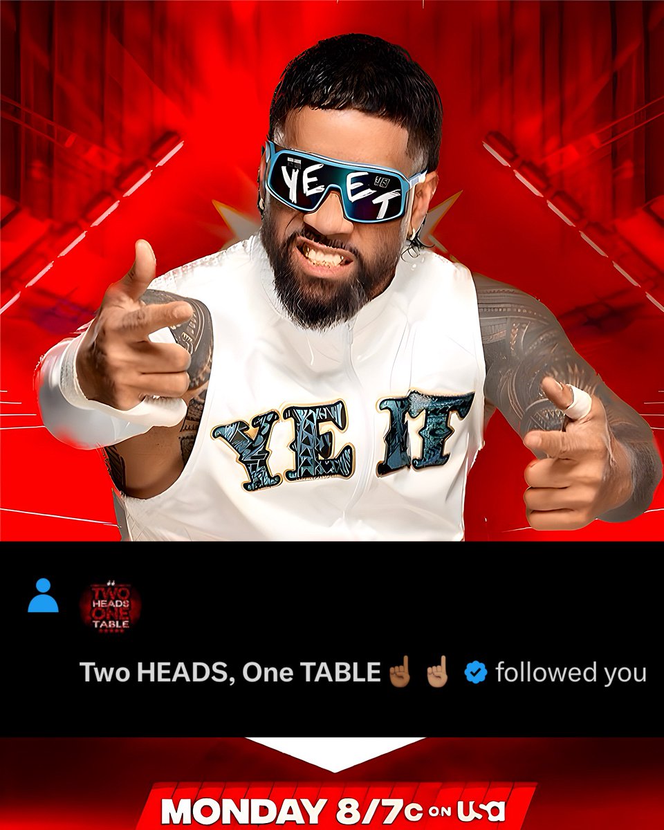 Following EVERYONE back who replies with “YEET” ☝🏾☝🏽

#WWERAW