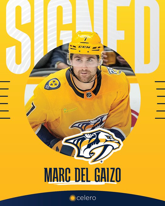 Text at the top says signed. There is a photo of Marc Del Gaizo. The Celero commerce logo is at the bottom center.