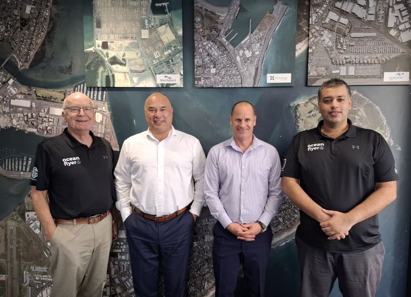Great to meet Leonard Sampson &amp; Blair Hamill of Port of Tauranga to discuss marine connectivity &amp; the exciting potential of seagliders! 🚢 In-person meetings like these strengthen our vision of improving regional transport for all New Zealanders. The future is bright!