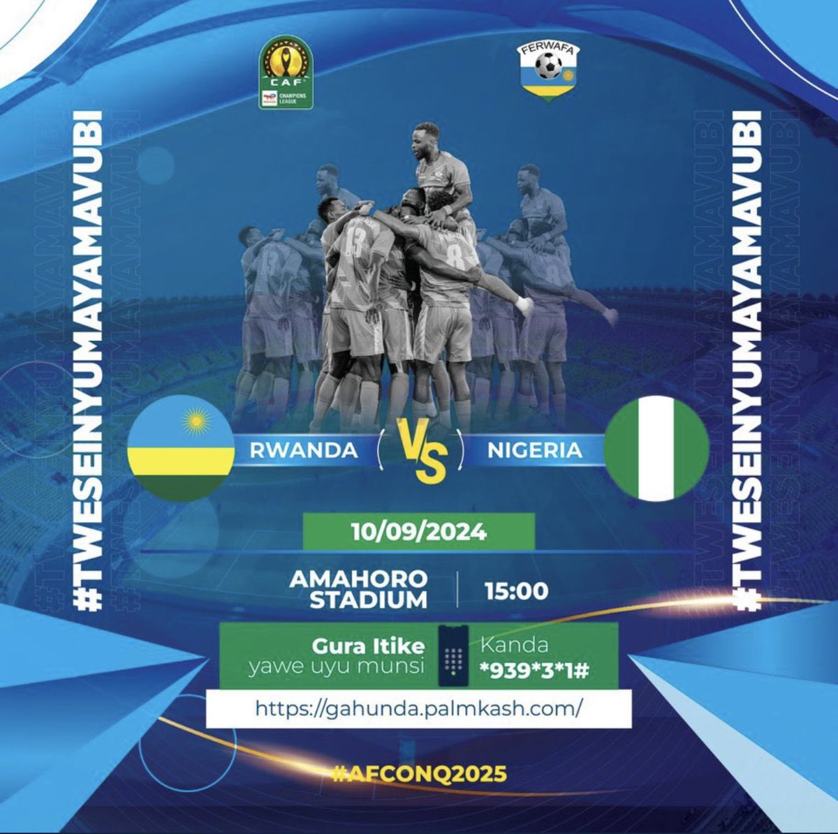 THE BEN (@theben250) on Twitter photo Challenge accepted… Let’s goooo Rwanda 🇷🇼💥
I challenge <a href="/JollyMutesi/">Jolly Mutesi. #TeamPK</a> and <a href="/IsraeMbonyi/">Israel Mbonyi</a> Let’s keep #TweseInyumaYamavubi challenge going 🤍🔥 Challenge accepted… Let’s goooo Rwanda 🇷🇼💥
I challenge <a href="/JollyMutesi/">Jolly Mutesi. #TeamPK</a> and <a href="/IsraeMbonyi/">Israel Mbonyi</a> Let’s keep #TweseInyumaYamavubi challenge going 🤍🔥