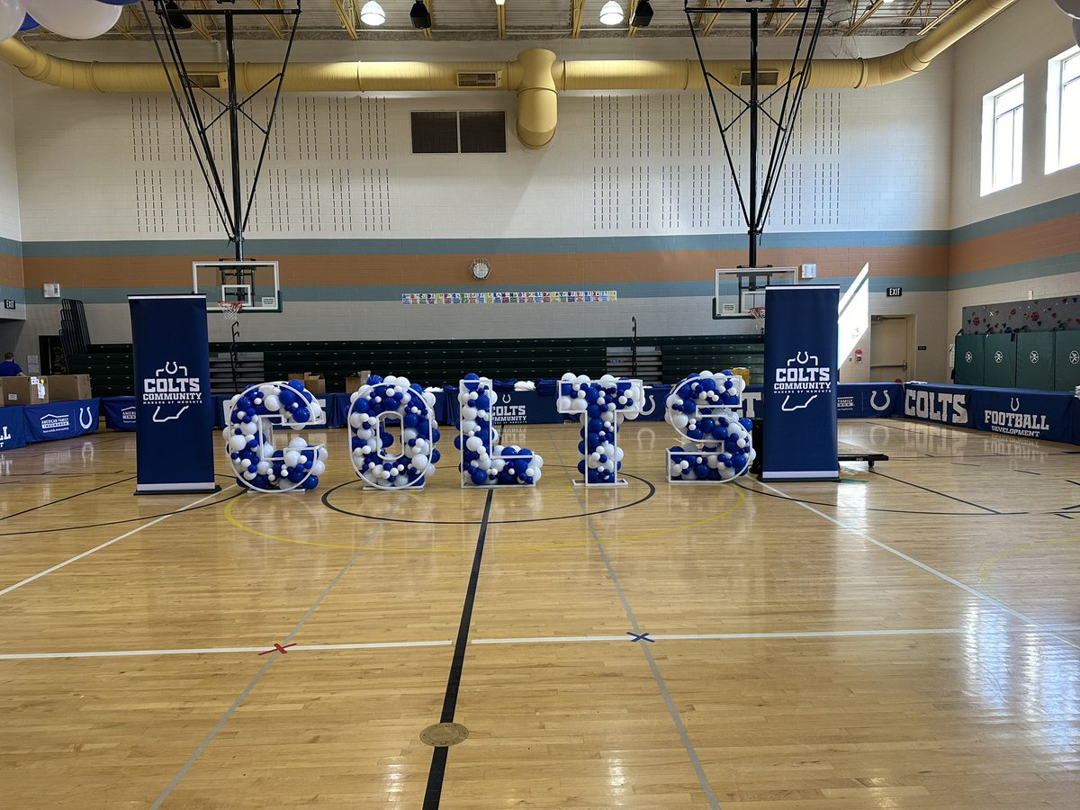 They’re coming!! We are super excited to welcome the Indianapolis Colts tomorrow! Our students will receive uniforms and a book fair sponsored by Scholastic where each student will receive 2 free books!