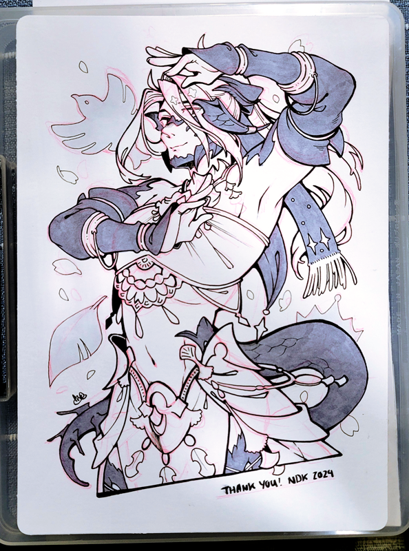 endymade's tweet image. Ink commissions from ANYC and NDK, on their way to their owners! 🙏 May they arrive safely, and thank you for the honor!