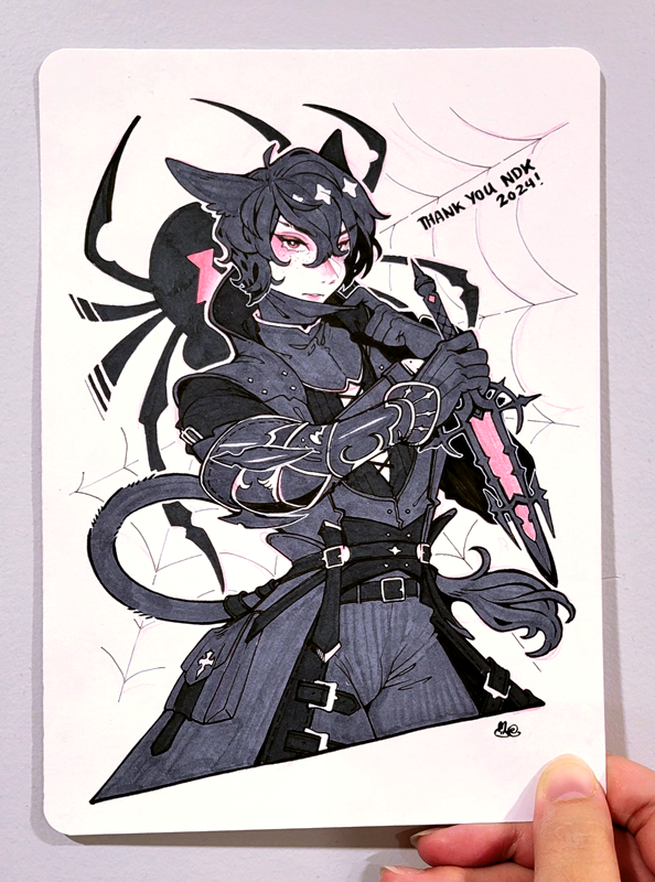 endymade's tweet image. Ink commissions from ANYC and NDK, on their way to their owners! 🙏 May they arrive safely, and thank you for the honor!