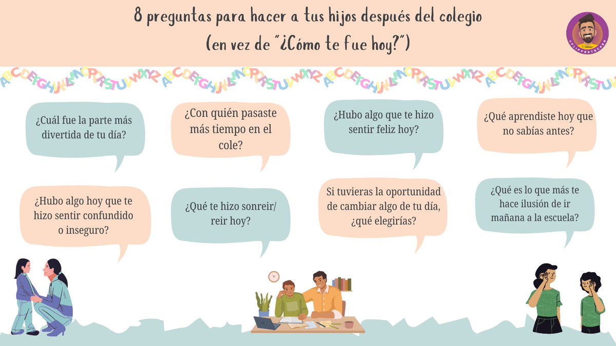 8 preguntas para hacer a tus hijos después del colegio (en vez de "¿Cómo te fue hoy?")
#vueltaalcole #claustrovirtual