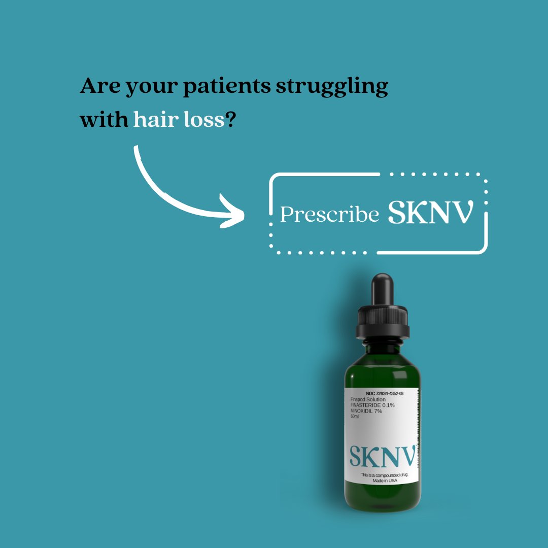 Searching for a #hairloss solution for your patients? 

💙SKNV offers formulations for both men and women on hair-growth journeys! 
👨🏽‍⚕️Ask our consultants about #SKNV!  

#Alopecia #Dermatology #HairGrowth