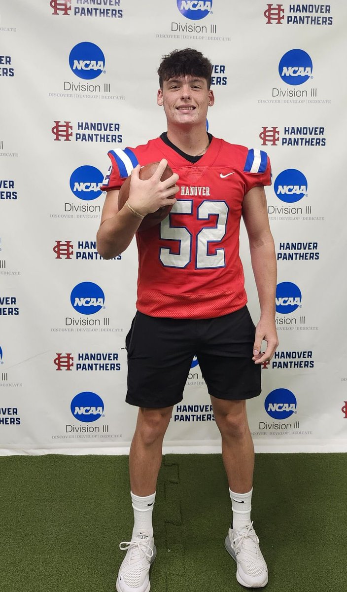 JaxsonReynolds2's tweet photo. Had a great time at Hanover this weekend 
Thanks for the invite and can't wait to be back
@FootballPaoli @PrepRedzoneIN @DLCoach_Danford @MTHEO12 @CoachKunselman @HanoverFTBL https://t.co/DhQj3pcBwL