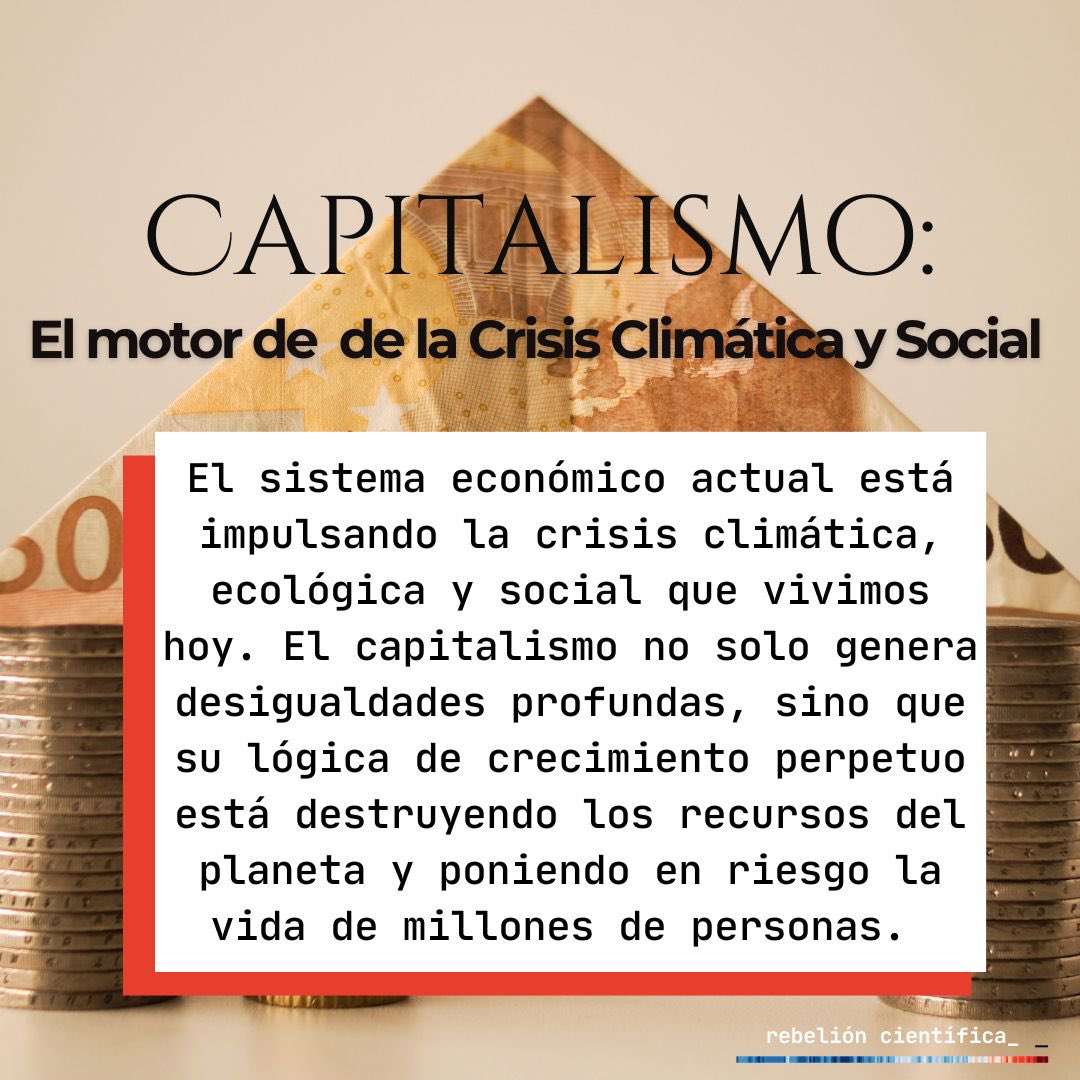 🌍🔥 Estamos en medio de una crisis climática, social y económica. La raíz de esta crisis no es un misterio: es el sistema económico injusto y antidemocrático que prioriza las ganancias por encima de la vida.

#CrisisClimática #JusticiaSocial #CambioSistémico #RevoluciónEconómica
