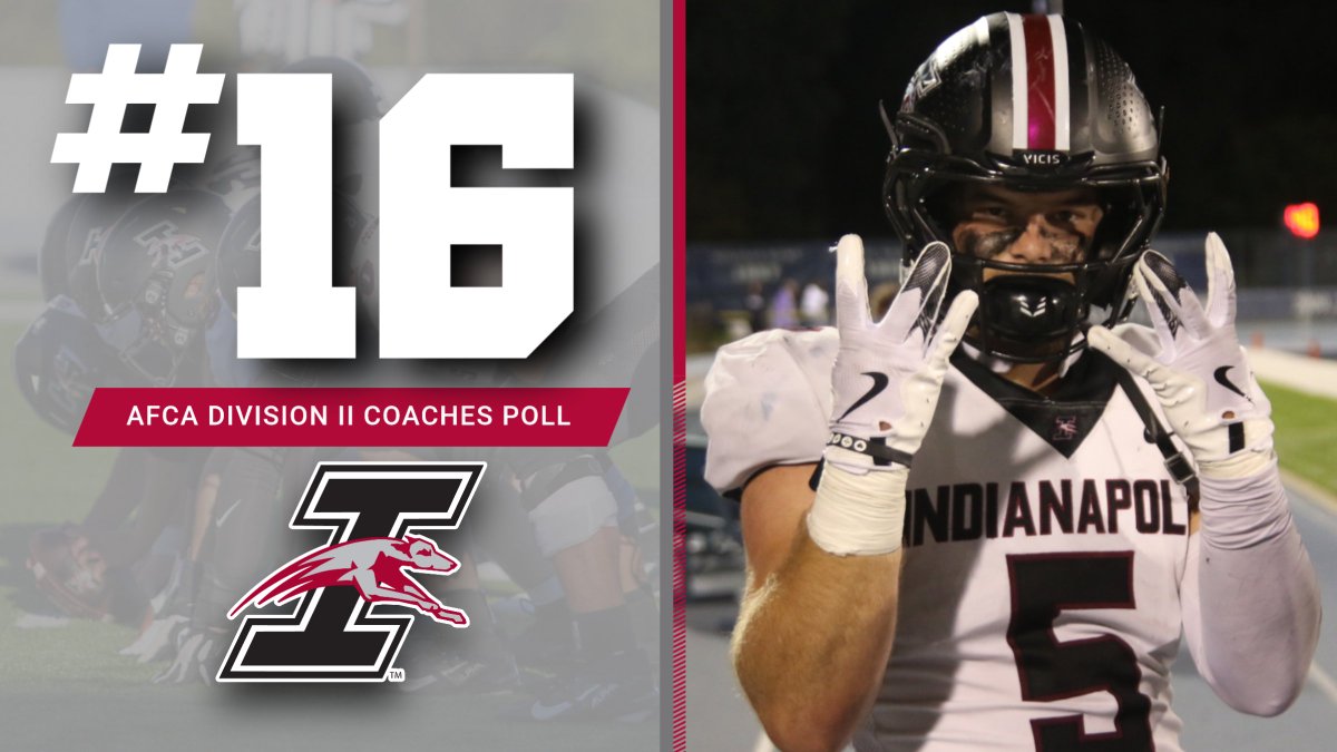 UIndy Athletics (@uindyathletics) on Twitter photo 🏈 | <a href="/UIndyFB/">UIndy Football</a> holding steady in the top 20!
🔗 athletics.uindy.edu/news/2024/9/9/… 🏈 | <a href="/UIndyFB/">UIndy Football</a> holding steady in the top 20!
🔗 athletics.uindy.edu/news/2024/9/9/…