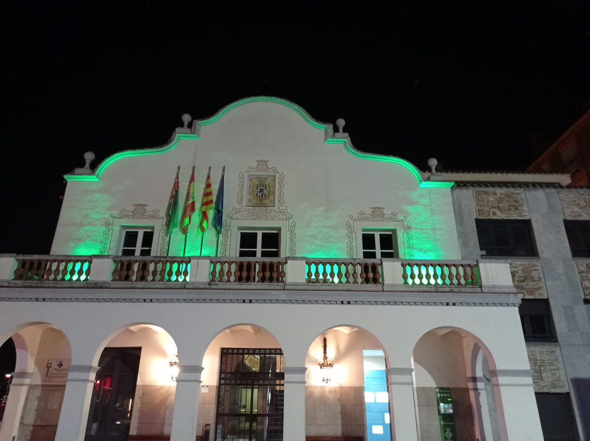 📣 L'Ajuntament de #Cerdanyola s'il·lumina de verd, aquesta nit, amb motiu del Dia Internacional per a la Prevenció dels Trastorns de l'Espectre de l'Alcoholisme Fetal (TEAF)