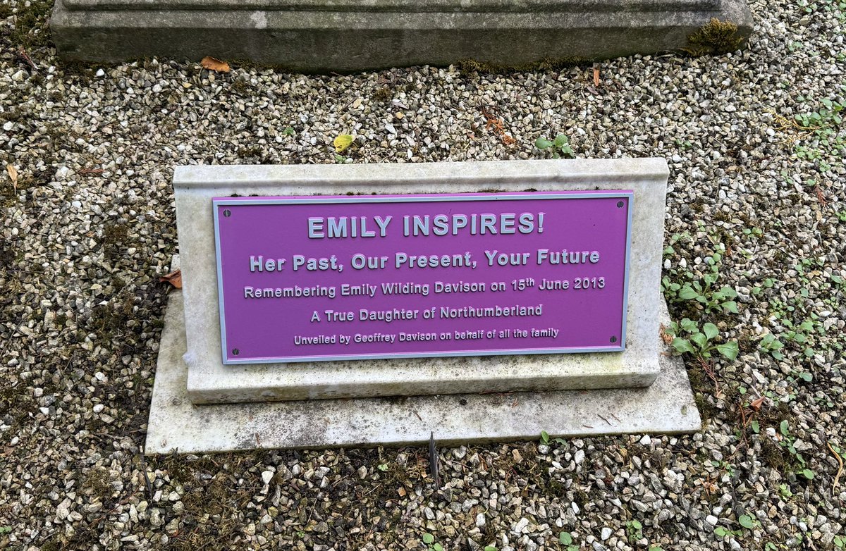 Making the most of my time in the North East with a visit to Morpeth and the grave of one of my heroes, Emily Davison 💜💚🤍 #DeedsNotWords #EmilyMatters