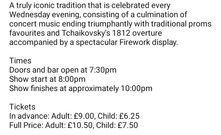 Join <a href="/WealdenBrass/">Wealden Brass</a> for their 1812 Firework Concert on Wednesday Evening this week  - 11 September. Tickets available from <a href="/BandstandEB/">Eastbourne Bandstand</a> . We look forward to seeing you there. 😊🎺🎼🎶