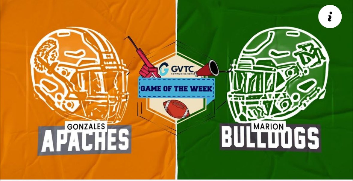 Marion Bulldog Athletics (@marion_bulldogs) on Twitter photo 🏈💡THURSDAY NIGHT LIGHTS💡🏈
The Bulldogs have been selected as the GVTC “Thursday Night Kickoff” game of the week! <a href="/MarionTx_FB/">Marion Bulldog Football</a> <a href="/MarionHsTx/">Marion High School</a> <a href="/misdbulldogway/">Marion ISD</a>
youtube.com/watch?v=JLd7QL…
#SicEm #Family #TNL #GVTC #PackTheVet
Kickoff - 7 pm
Marion, Tx
Veterans Stadium 🏈💡THURSDAY NIGHT LIGHTS💡🏈
The Bulldogs have been selected as the GVTC “Thursday Night Kickoff” game of the week! <a href="/MarionTx_FB/">Marion Bulldog Football</a> <a href="/MarionHsTx/">Marion High School</a> <a href="/misdbulldogway/">Marion ISD</a>
youtube.com/watch?v=JLd7QL…
#SicEm #Family #TNL #GVTC #PackTheVet
Kickoff - 7 pm
Marion, Tx
Veterans Stadium