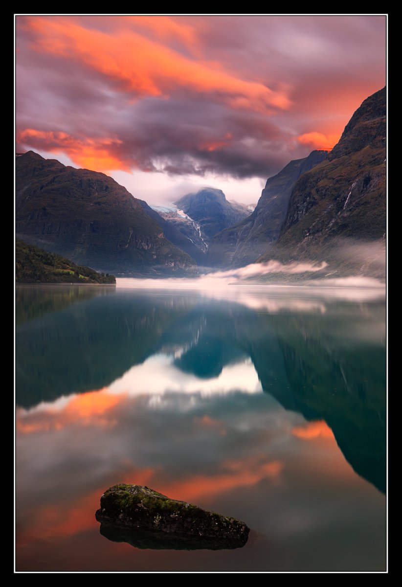 A spectacular sunset, captured at Lovatnet in Norway last week. It's easy to see why I go back so often.