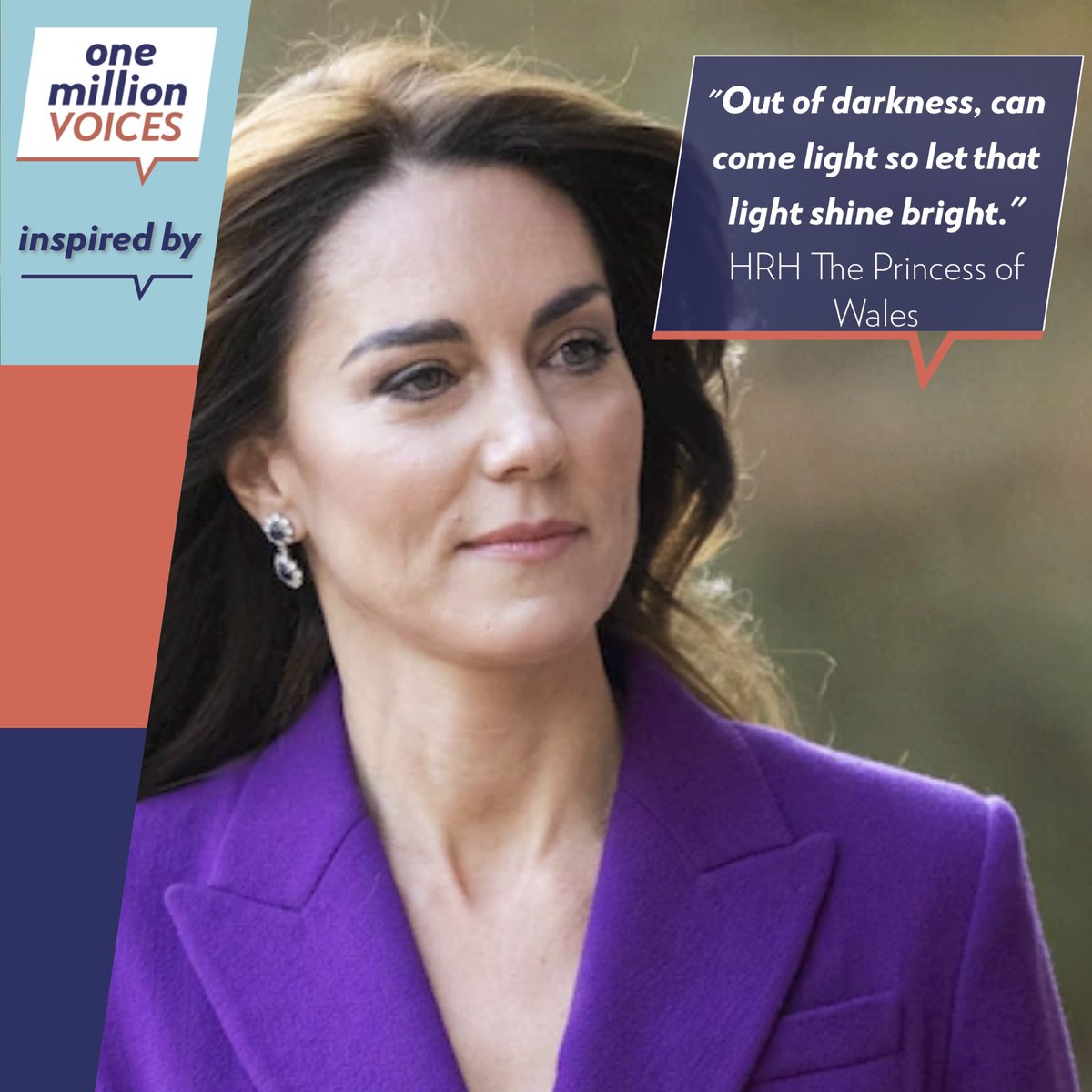OMVoices's tweet photo. Sending our love and healing thoughts to HRH The Princess of Wales. 

We are inspired by her message of hope and solidarity with all who are going through their cancer journey. As The Princess has beautifully said in her previous message: "You are not alone".

@KensingtonRoyal https://t.co/w09Qgpawoe