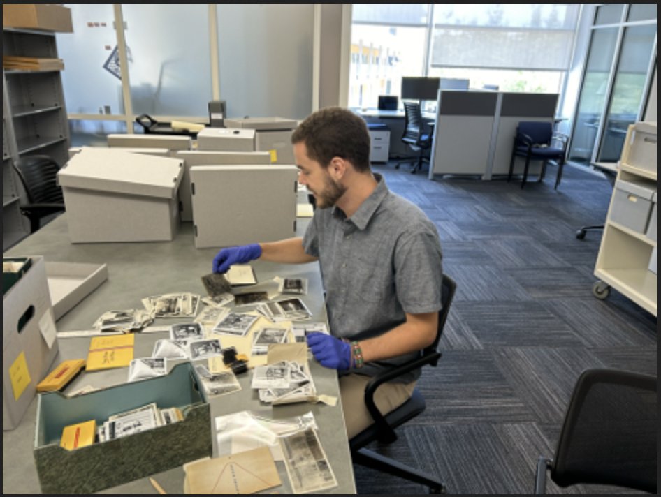 ucmercedlib's tweet image. Tyler McGurk, a Merced native currently pursuing a Master's degree in Library and Information Science, learned fundamental skills and strategies as an intern in the Library's Archives &amp;amp; Special Collections this summer. brnw.ch/21wMv6o

#UCMercedLibrary #MLIS
