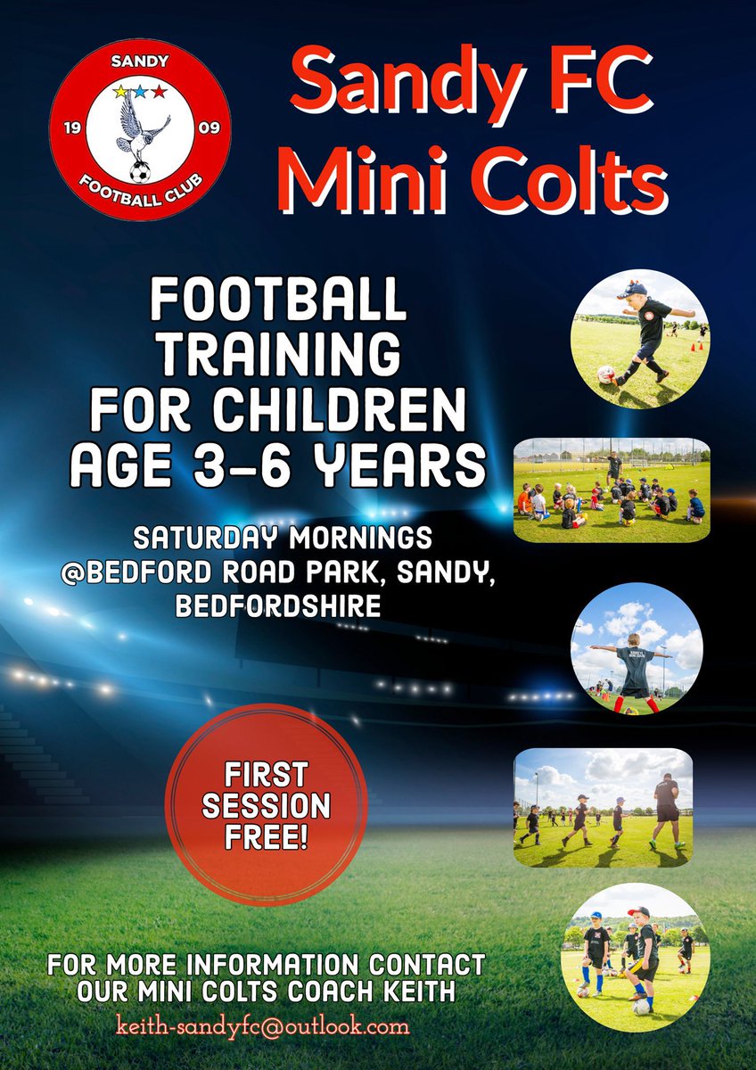 SandyFC (@sandyfc6) on Twitter photo Sandy FC Mini Colts has now re-started for the new season. With an emphasis on fun and enjoyment of the game while learning the basics it's a great introduction to football for everyone aged between 3 and 6. Contact Keith on keith-sandyfc@outlook.com for more details Sandy FC Mini Colts has now re-started for the new season. With an emphasis on fun and enjoyment of the game while learning the basics it's a great introduction to football for everyone aged between 3 and 6. Contact Keith on keith-sandyfc@outlook.com for more details