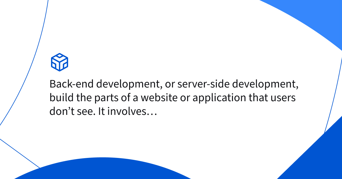 coursera's tweet image. Jobs in computer and information technology experience above-average growth rates and salaries. Find the resources you need to jumpstart your back-end development career: bit.ly/3z8WZbk
#backenddevs #onlinelearning #newcareer #backenddevelopment