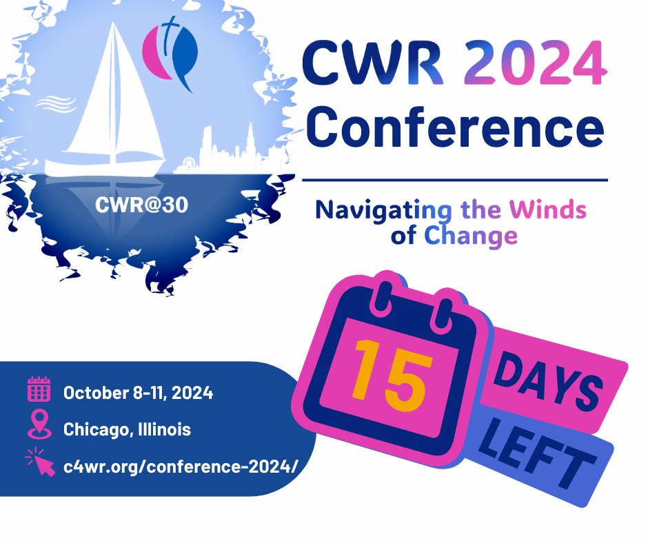Just 15 Days Until #CWR2024! 
The countdown is nearing its end! Join us in just two weeks in Chicago to explore innovative strategies and foster connections that drive the mission of women religious forward. Don't miss your chance to be part of this milestone event.
#15DaysLeft
