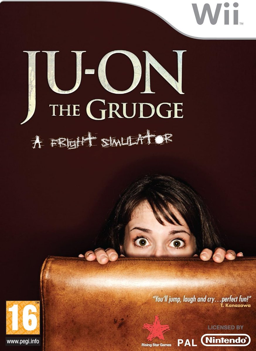 One of the cool things about the Wii 'The Grudge' game (published by Nintendo in Europe, check out the bizarre stock photo EU box art!), was that a second player could use a controller to trigger jump scares for player 1