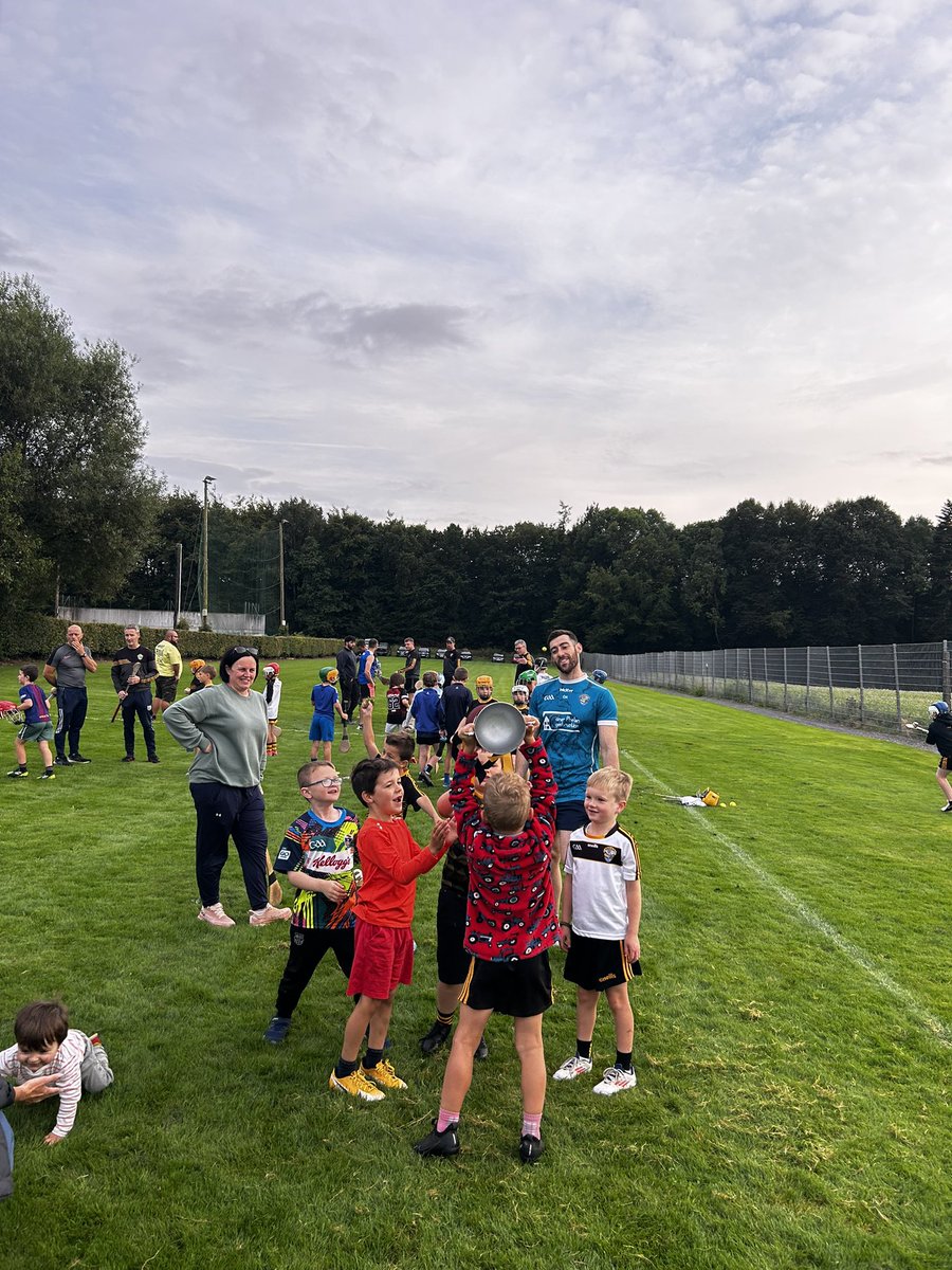 The Pat Hunt Memorial Intermediate Premier Hurling Trophy took its first trip to Bushy park tonight to a couple of our underage trainings, thanks to the lads that came out and pucked around and answered some tough questions.