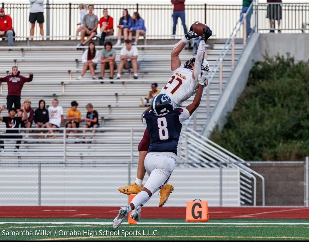 Games 1 &amp; 2
hudl.com/v/2Q44zR @PLVfootball 
Offense: 13 rec, 152 yards, 1 TD
Defense: 19 tackles, 6 TFL, 2 sacks
Record: 2-0