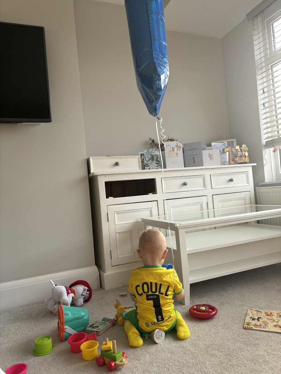 MrsCoull6's tweet photo. Teddy is 1! Where did that year go? 🎈🤩 https://t.co/Ob9hR761bt