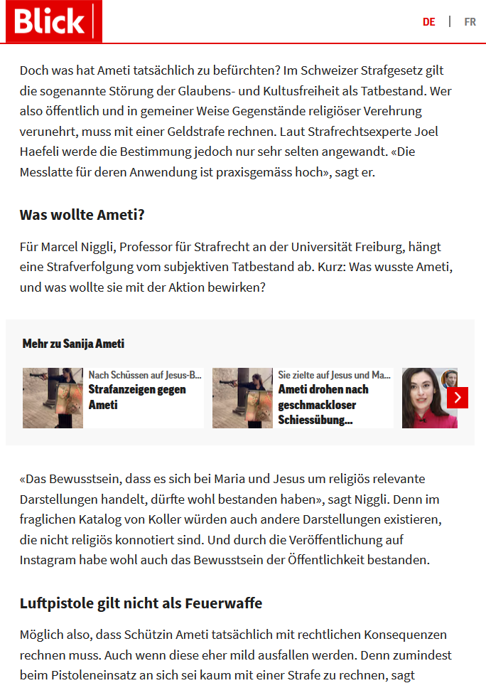 Huch, zufällig neben dem geschätzten <a href="/ProfNiggli/">Marcel Niggli</a> (nahezu falsch) zitiert zu werden, passiert mir auch nicht oft. 😮