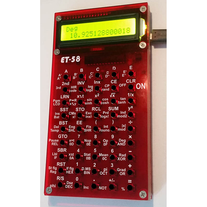 NemecekPanda38's tweet photo. I have released the source code for the #ET58 programmable calculator with ATmega328P, an extended clone of the Texas Instruments #TI58/#TI59. All the necessary materials are now freely available. Web site: https://t.co/MAJuGeeZai , GitHub: https://t.co/irccZLlg1j https://t.co/Lgvr0YG5Sc