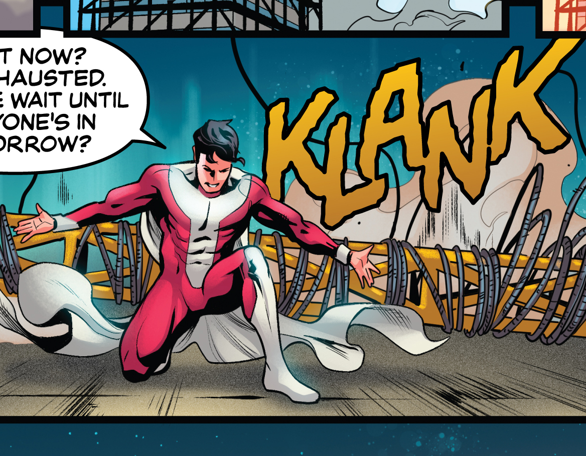 Time to Rise again, my friend.
☀️🔥❤️‍🩹
Back in business with <a href="/PWatchPress/">Trevor Fernandes-Lenkiewicz ⏱️ Pocket Watch Press</a> and Ryan Best, lettering the second issue of Rise. And oh boy, there's some heavy shit in there. I can't wait for you to read it.

#comic #lettering #superhero #Rise