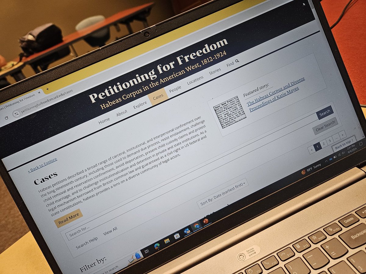 Donna Rae Devlin, PhD; #HumanInterestSTORY (@devlinrae2) on Twitter photo My students are exploring the experiences of Chinese immigrants in the West after the Exclusion Act in my Gilded Age class today ... so fun to highlight <a href="/drjagodinsky/">Katrina Jagodinsky</a> and her amazing Petitioning for Freedom Project! <a href="/UNLHistory/">Neb. History Dept.</a> <a href="/DigLegalRschLab/">DigitalLegalResearchLab</a> #habeascorpus My students are exploring the experiences of Chinese immigrants in the West after the Exclusion Act in my Gilded Age class today ... so fun to highlight <a href="/drjagodinsky/">Katrina Jagodinsky</a> and her amazing Petitioning for Freedom Project! <a href="/UNLHistory/">Neb. History Dept.</a> <a href="/DigLegalRschLab/">DigitalLegalResearchLab</a> #habeascorpus