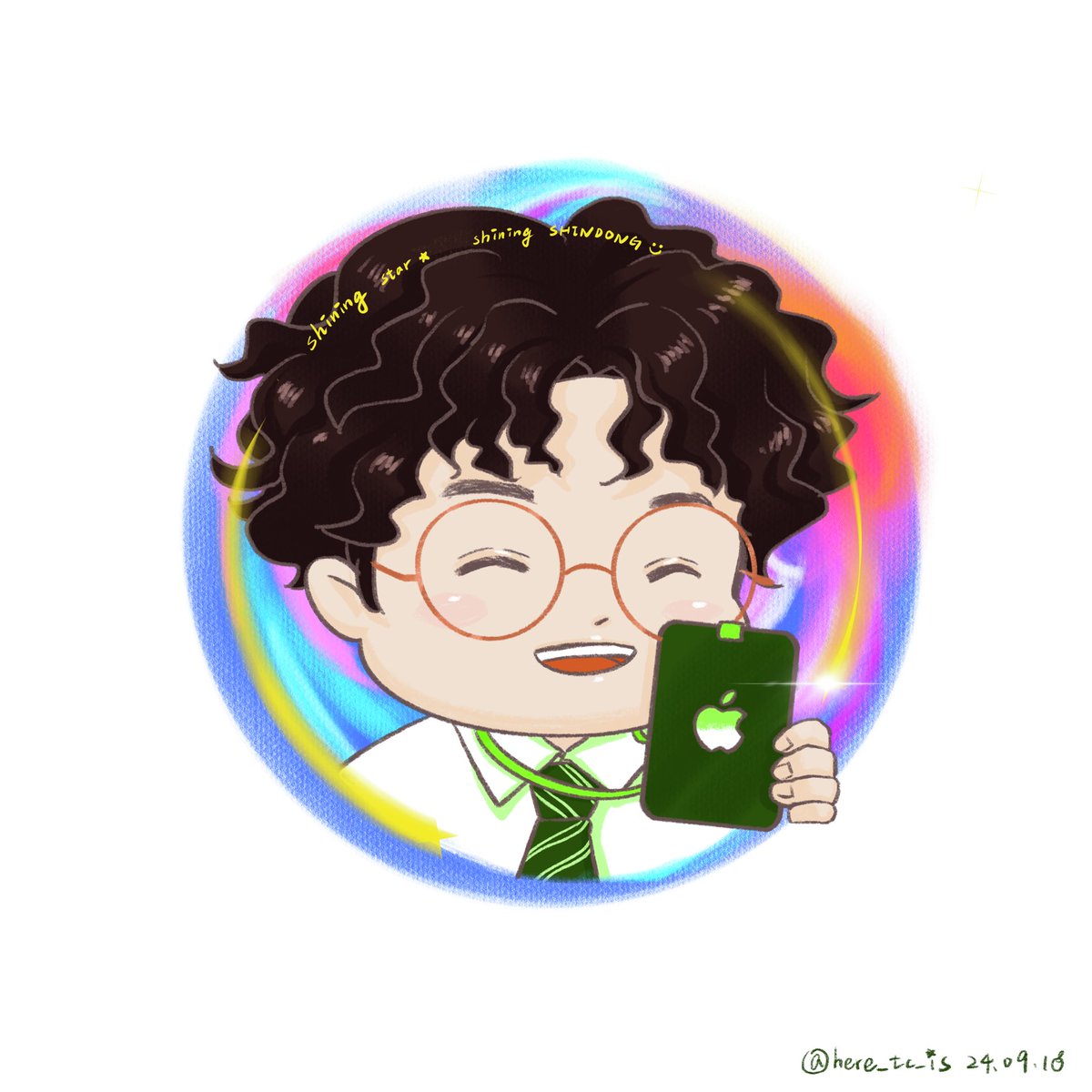 ADNAP_ADNAP's tweet photo. Shining @ShinsFriends ✨ in Apple 2024

#superjunior #sj #슈퍼주니어 #슈주 #apple2024 
#신동희 #신동 #ShinDong #シンドン #申東熙 #神童
#everlastingfriends #elftw #elf #엘프 #대만엘프 #fanart #procreate https://t.co/Wuy6C1EPVT
