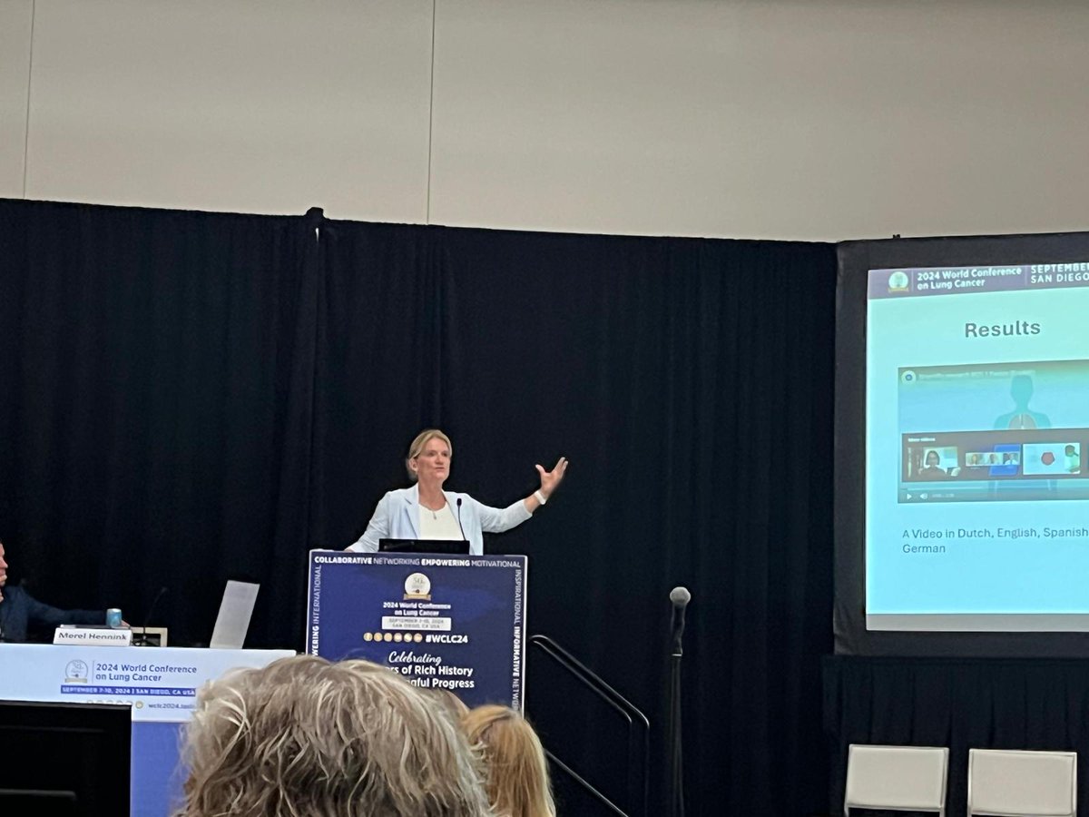 Woman on a mission! @merelhennink #WCLC24