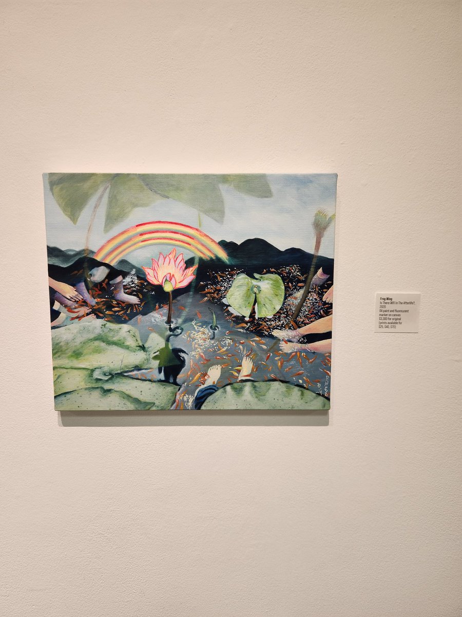 haley_xyz's tweet photo. Amazing art show curated by frog wing ♡ https://t.co/ulGZF2dXva