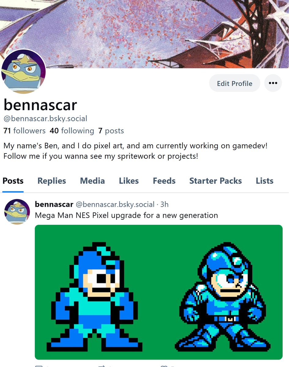 Reminder that I got a Bluesky if anyone wants to follow me there too! I'll try and post more frequently on it going forward.