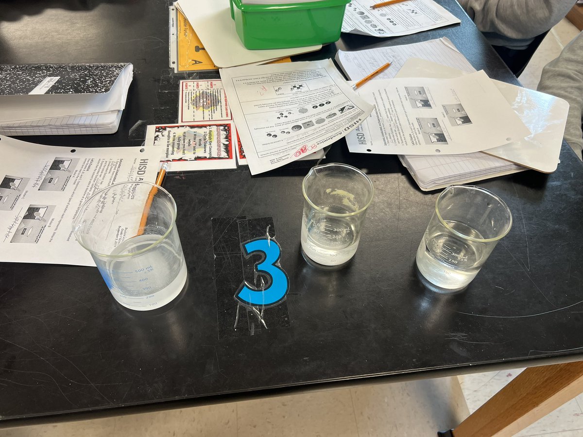 Scientists exploring Unsaturated, Saturated, &amp; Supersaturated Aqueous Solutions with Salt <a href="/hartman_ms/">Charles Hartman MS</a> @GloriaLZavala <a href="/VictoriaCMoore1/">Victoria Moore</a> <a href="/MariaWoodall4/">Maria Woodall</a>